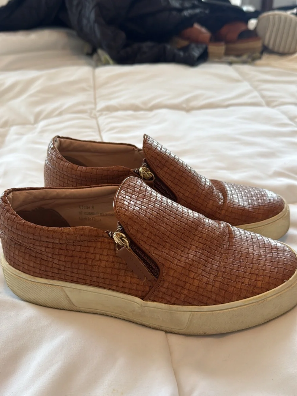 Slip-On Casual Sneakers in Brown